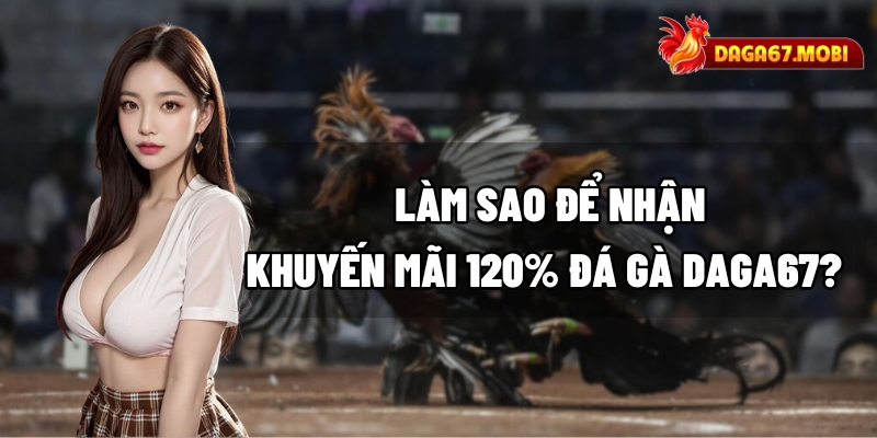 Làm sao để nhận khuyến mãi 120% đá gà tại DAGA67?